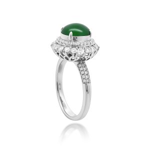 Jade Diamond Ring ( Contact Us )