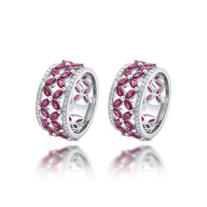 Ruby Diamond Earrings (Contact Us)