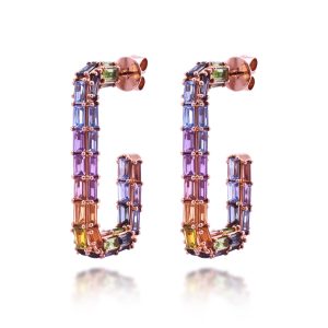 Multi Sapphire Earrings (Contact Us)