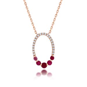 Ruby Diamond Necklace