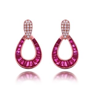 Ruby Diamond Earrings (Contact Us)