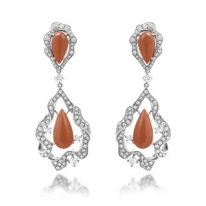 Jadeite Diamond Earrings