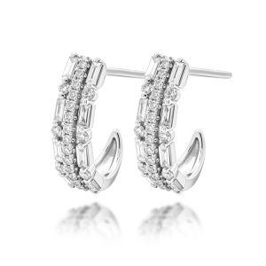 18K White Gold Diamond Earrings (Contact Us)