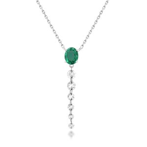 Emerald Diamond Necklace