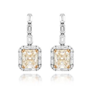 Yellow Diamond Earrings (Contact Us)