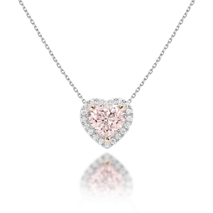 Natural Pink Diamond Necklace
