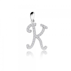 Pendant Letter K - VenessaDiamond