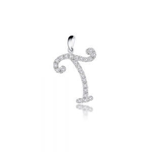 Pendant Letter T - VenessaDiamond