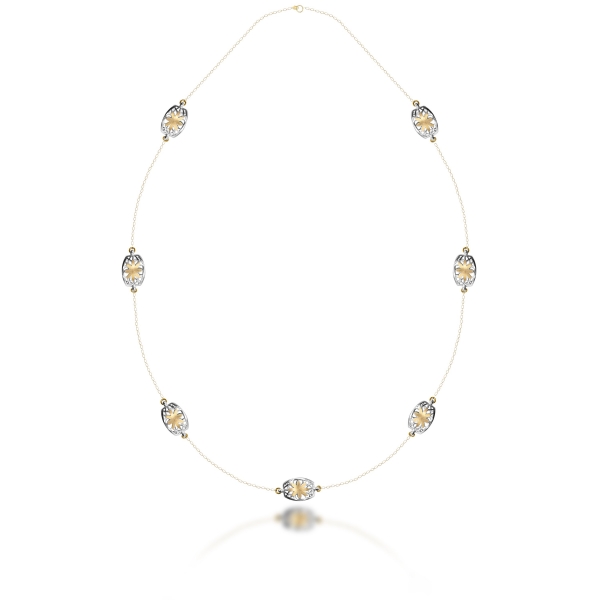 Claire 18K Italian Yellow Gold Long Necklace