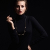 Avril 18K Italian Rose/White Gold Long Necklace