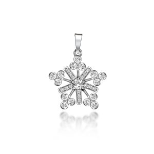 Snowflakes Diamond Pendant