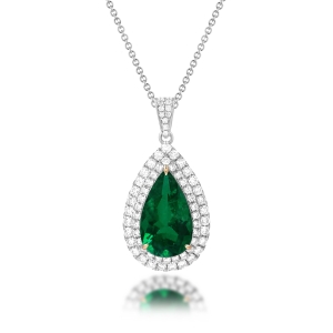 Columbian Emerald Diamond Pendant (Contact us)