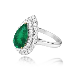 Columbian Emerald Diamond Ring