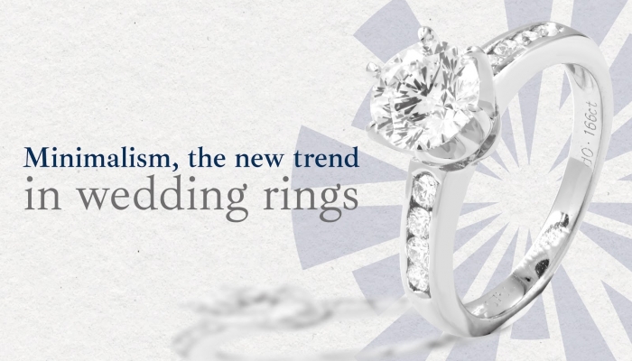 Minimalism, the new trend in wedding rings