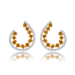 Natural Fancy Color Diamond Earrings (Contact Us)