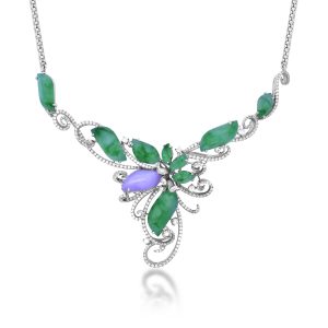Jadeite Diamond Necklace (Contact Us)