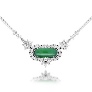 Jadeite Diamond Necklace (Contact Us)