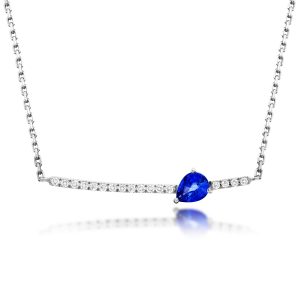 Sapphire Diamond Necklace
