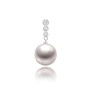 Fresh Water Pearl Diamond Pendant (8.9mm)(Contact us)