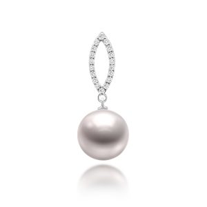 Fresh Water Pearl Diamond Pendant (11-12mm)