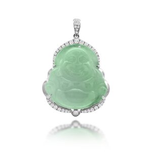 Jadeite Diamond Pendant