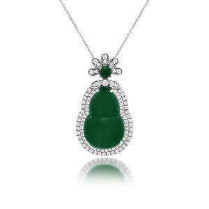 Jadeite Diamond Necklace (Contact us)