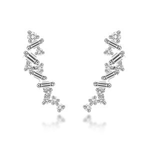 Diamond Earrings (White Gold)