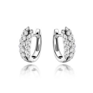 Diamond Earrings (White Gold)
