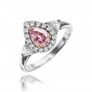 Pink Pear Shape Diamond Ring (Contact Us)
