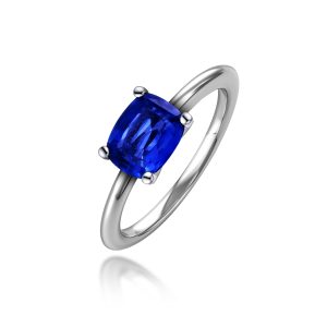 Blue Sapphire Diamond Ring