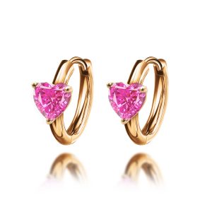 Pink Sapphire Earrings