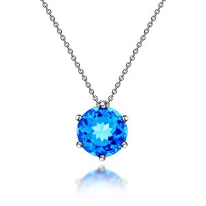 Blue Topaz Necklace