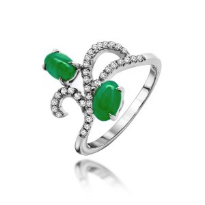 Jadeite Diamond Ring