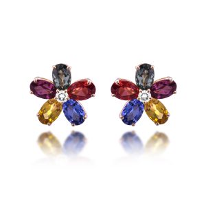 Color Diamond Earrings