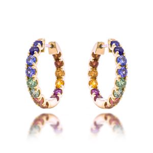 Sapphire Diamond Earrings