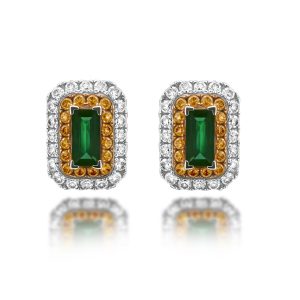 Emerald Diamond Earrings (Contact Us)