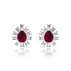 Ruby Diamond Earrings (Contact Us)