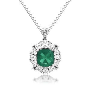 Emerald Diamond Necklace (Contact Us)
