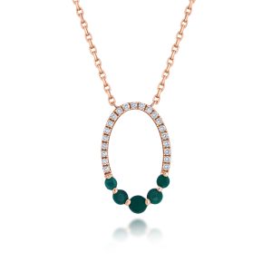 Emerald Diamond Necklace