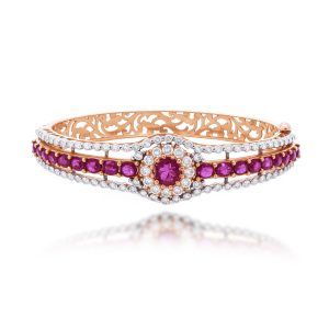 Ruby Diamond Bangle (Contact Us)