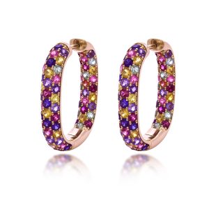 Multi Colour Sapphire Earrrings