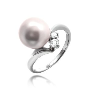 Pearl Diamond Ring