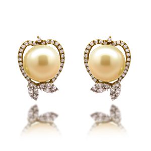 Pearl Diamond Earrings
