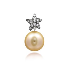 South Sea Gold Pearl Diamond Pendant