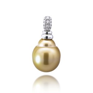 South Sea Gold Pearl Diamond Pendant