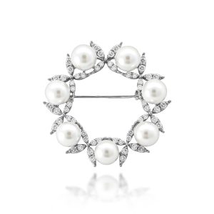 Fresh Water Pearl Diamond Pendant