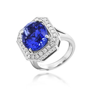 Blue Sapphire Diamond Ring (Contact Us)