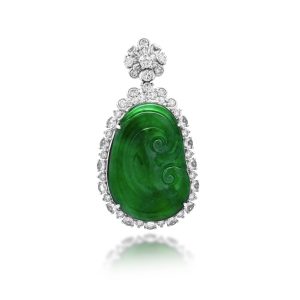 Jadeite Diamond Pendant