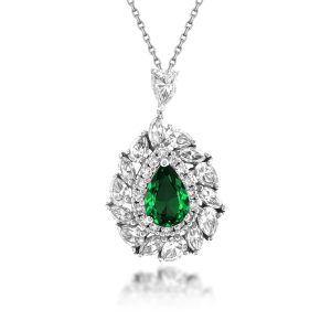 Emerald Diamond Necklace