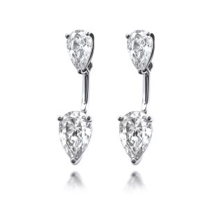 Pear Shaped Diamond Earrings